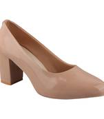 Do Bhai Beige Solid Pumps For Women