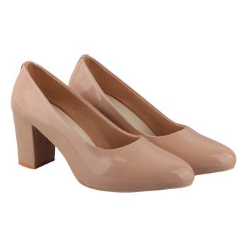 Do Bhai Beige Solid Pumps For Women 3