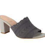 Do Bhai Grey Block Heels For Women