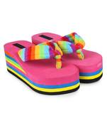 Do Bhai Pink Casual Wedges For Women