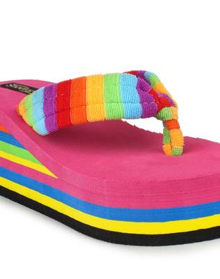 Do Bhai Pink Casual Wedges For Women 3