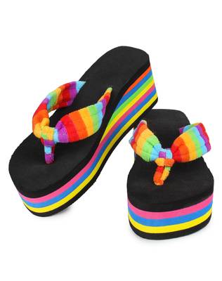 Do Bhai Black Casual Wedges For Women 3