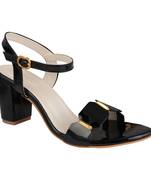 Do Bhai Black Block Heels for Women