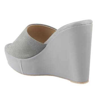 Do Bhai Grey Casual Wedges For Women 2