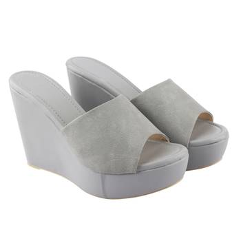 Do Bhai Grey Casual Wedges For Women 4