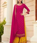 Rani Pink Georgette Pakistani Salwar Kameez