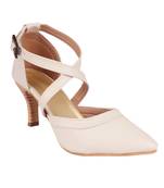 Do Bhai Cream Solid Pumps For Women