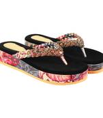 Do Bhai Red Flatform Heels for Women