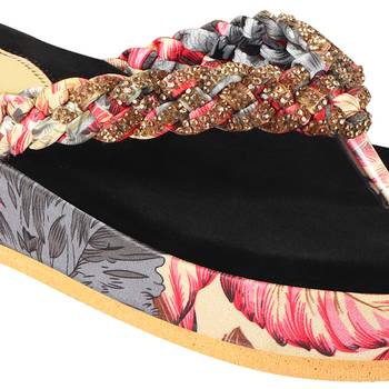 Do Bhai Red Flatform Heels for Women 5