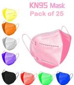 (Pack of 25) KN95 Virus Protective Reusable Multicolor Face Masks