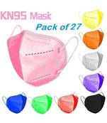 (Pack of 27) KN95 Virus Protective Reusable Multicolor Face Masks