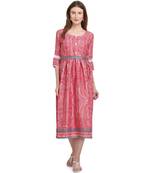 Women Printed Rayon Flared Kurta