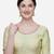 Women's Jacquard Off White Phantom Silk Blouse With Round Neck