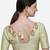 Women's Jacquard Off White Phantom Silk Blouse With Round Neck