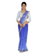 Lehariya Saree With Embellished Gotta Patti Lace And Golden Border Lace For Women