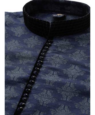 Blue silk Kurta Churidar Set 2