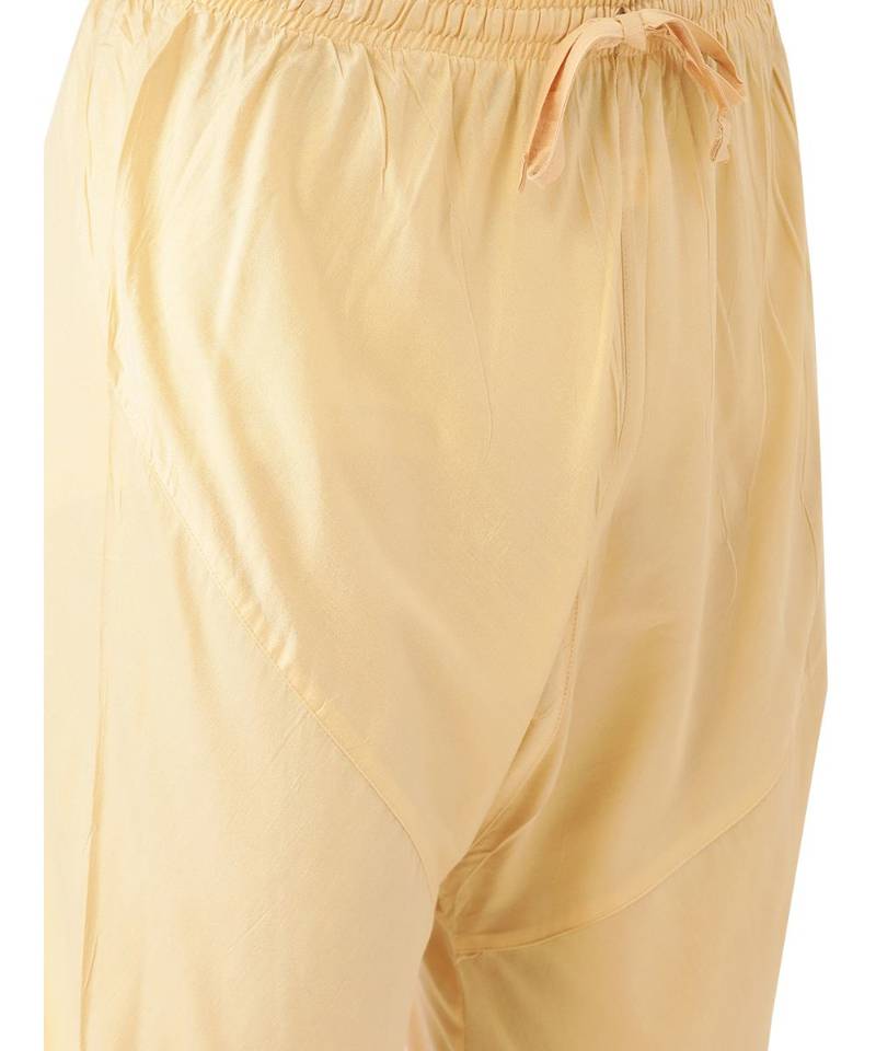 Peach silk Kurta Churidar Set