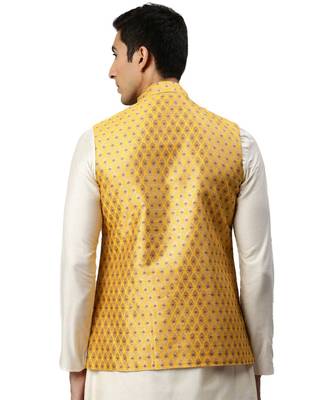 yellow silk Jacket 4