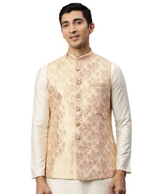 Beige silk Jacket 1