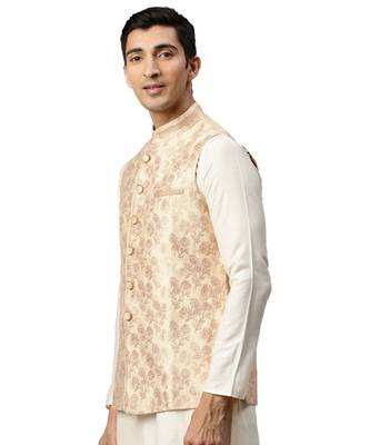 Beige silk Jacket 3