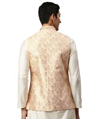 Beige silk Jacket 4