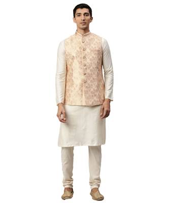 Beige silk Jacket 5