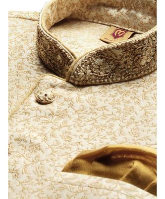 Cream silk Jacket 2