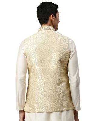 Cream silk Jacket 4