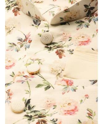 Cream Art Silk Jacket 2