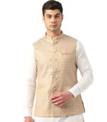 Cream Art Silk Jacket