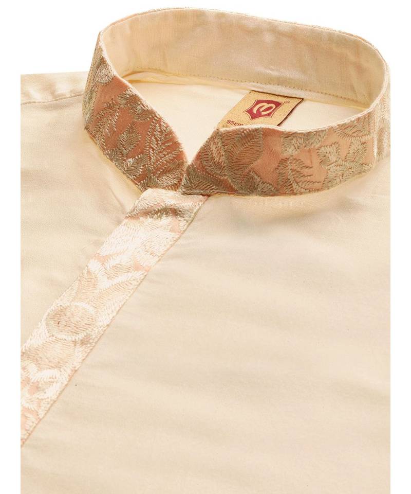 red silk Jacket Kurta Churidar Set