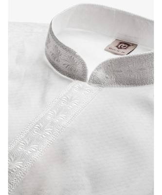 White cotton Kurta Pajama Set 2