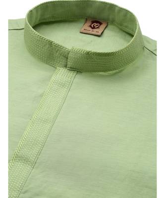 Green silk Kurta Churidar Set 2