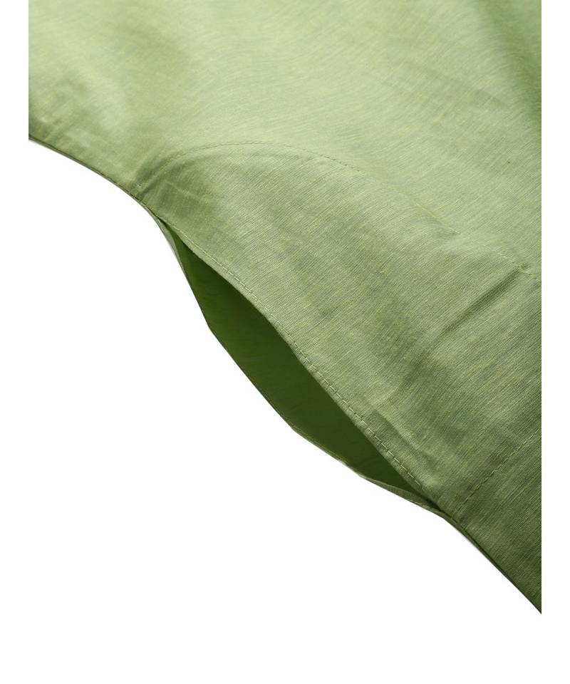 Green silk Kurta Churidar Set