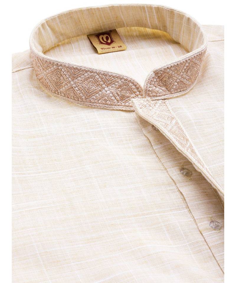 Biscuit cotton Kurta Churidar Set