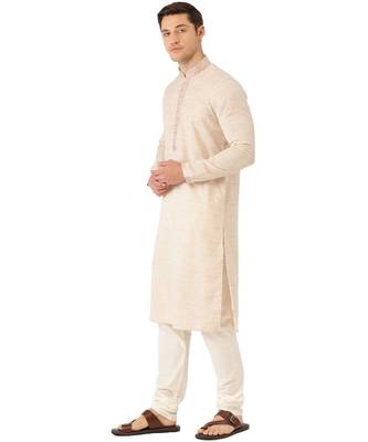 Biscuit cotton Kurta Churidar Set 3