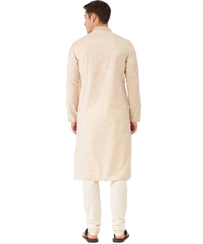 Biscuit cotton Kurta Churidar Set