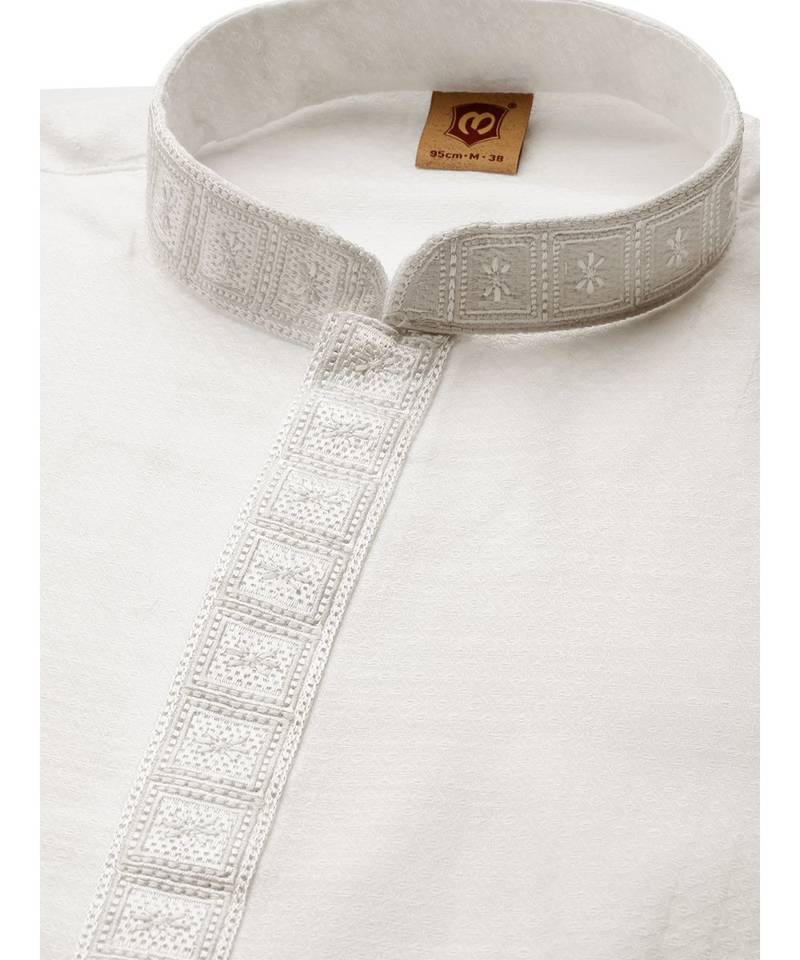 White cotton Kurta Pajama Set