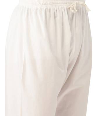 White cotton Kurta Pajama Set 5