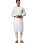 White cotton Kurta Pajama Set