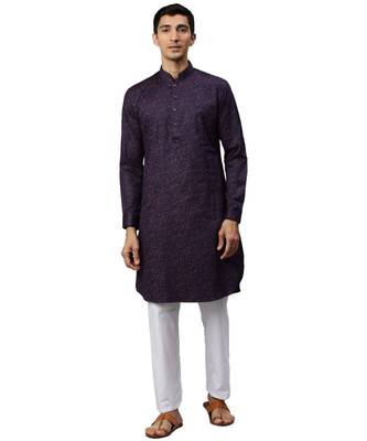 Blue cotton Kurta 1