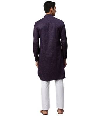 Blue cotton Kurta 4
