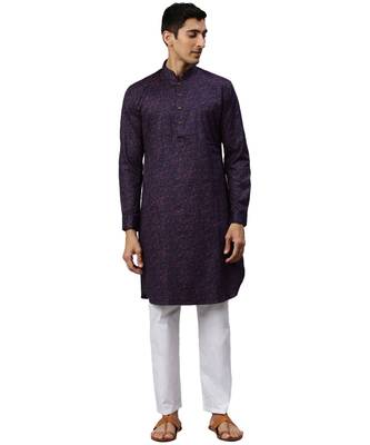 Blue cotton Kurta 5
