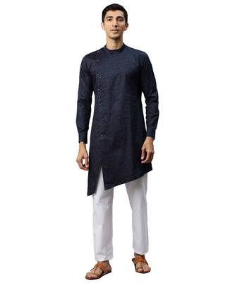 Blue cotton Kurta 1