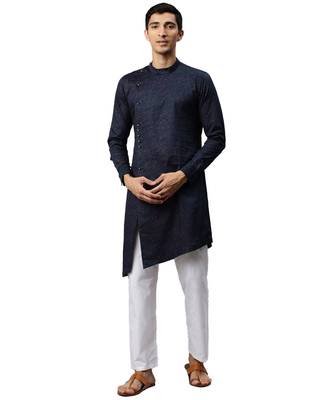 Blue cotton Kurta 5