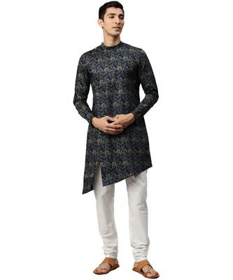 Blue cotton Kurta 5