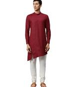 Maroon Viscose Kurta