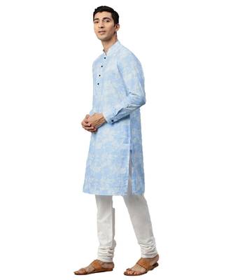 Blue cotton Kurta 4