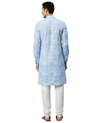 Blue cotton Kurta 5