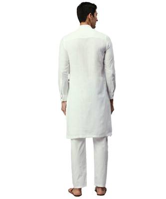 White cotton Kurta 4